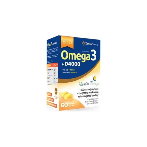 bio Omega3 D4000  60 kapsułek