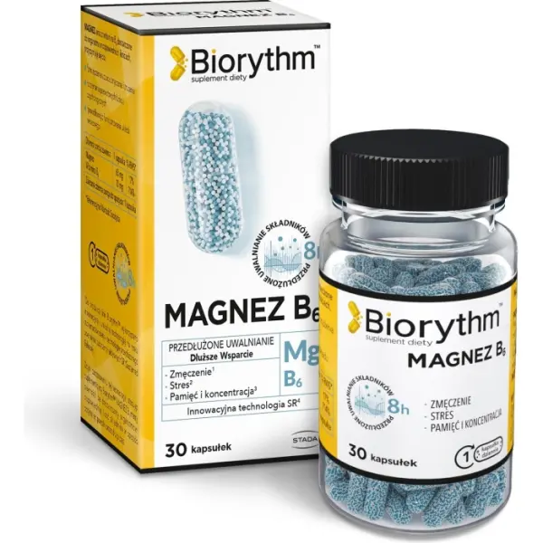 Biorythm MAGNEZ B6 30 kapsułek