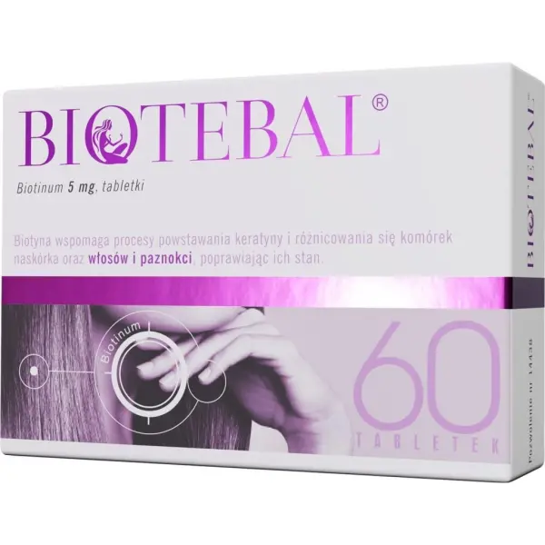Biotebal biotyna 5 mg 60 tabletek
