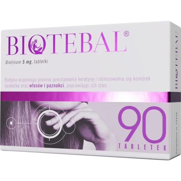Biotebal biotyna 5mg 90 tabletek