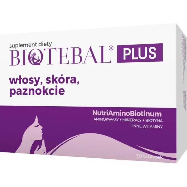 Biotebal PLUS włosy, skóra, paznokcie 30 tabletek