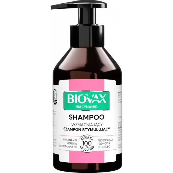 BIOVAX Niacynamid Wzmacniający szampon stymulujący, 200 ml