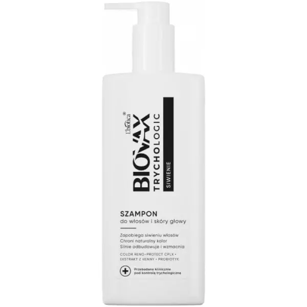BIOVAX Trychologic siwienie szampon do włosów, 200 ml