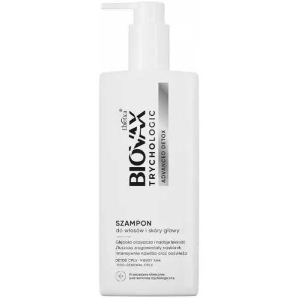BIOVAX Trychologic Szampon do włosów i skóry głowy Advanced Detox, 200 ml