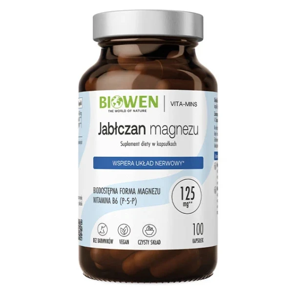 BIOWEN Jabłczan magnezu, 100 kaps.