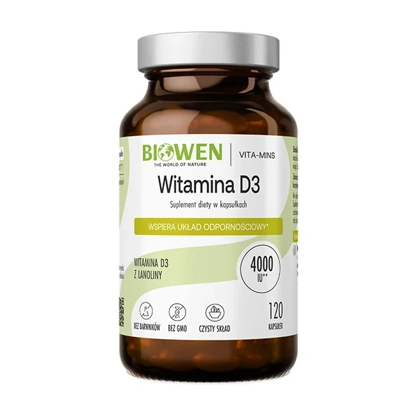 BIOWEN Witamina D3, 120 kaps.