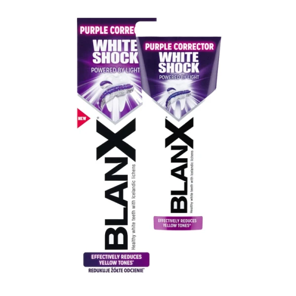 Blanx WhiteShoch Purple corrector fioletowa pasta do zębów, 75 ml