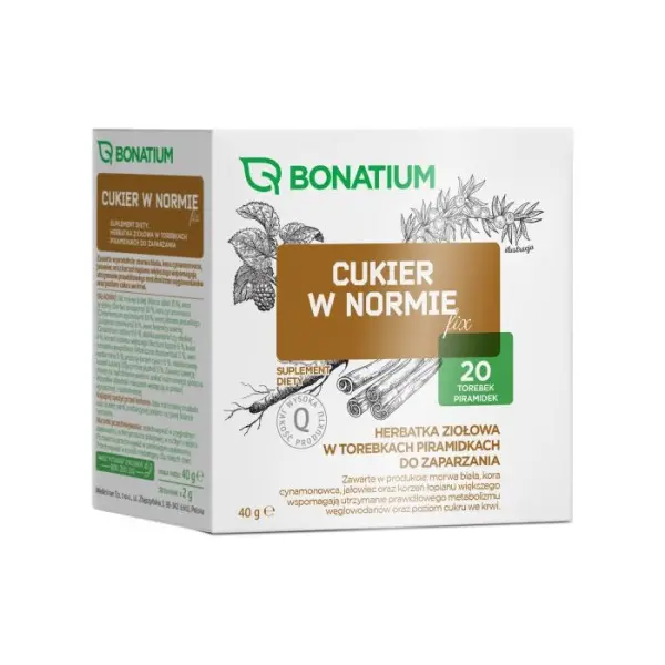 Bonatium Cukier w normie fix herbatka ziołowa 20 torebek