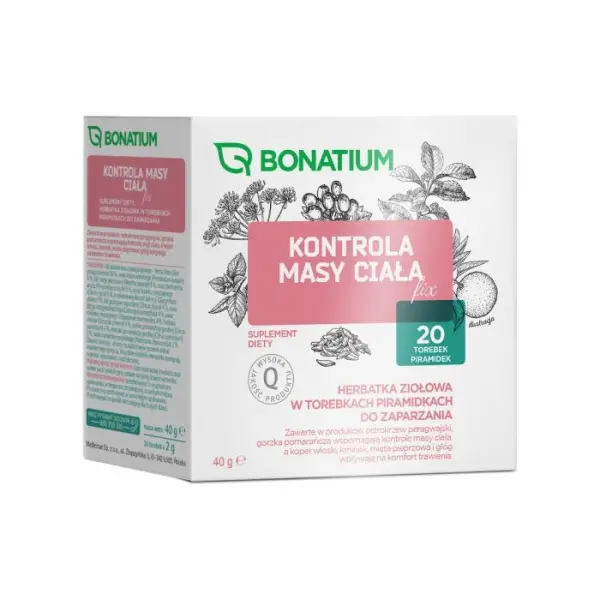 Bonatium Kontrola masy ciała herbatka ziołowa 20 torebek