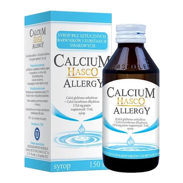 Calcium Hasco Allergy 115,6 mg/5ml, 150ml