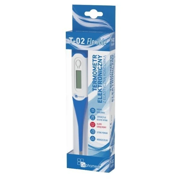 Cephamed Termometr elektroniczny z elastyczną końcówką T-02