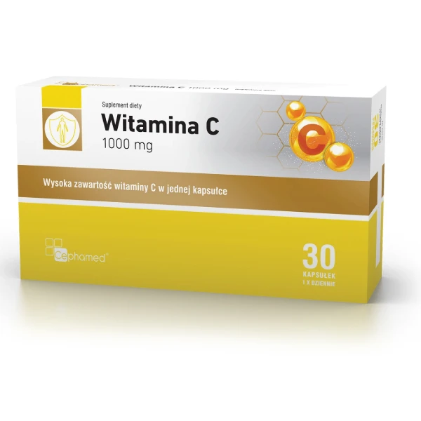 CEPHAMED Witamina C 1000 mg, 30 kaps.