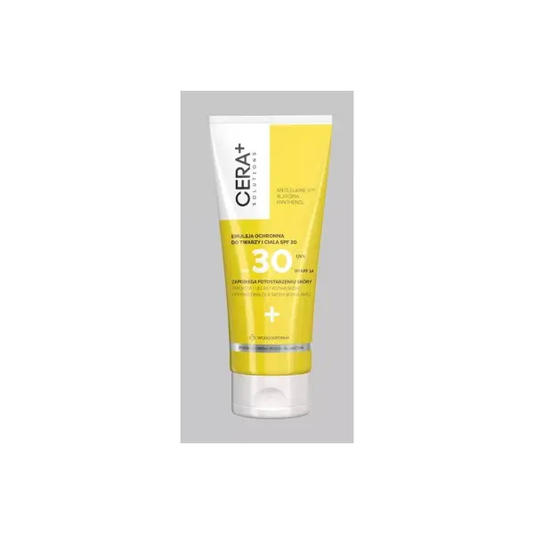 CERA+ SOLUTIONS Emulsja ochronna do twarzy i ciała SPF30 200 ml