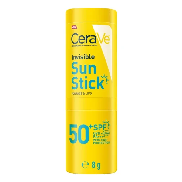 CeraVe Sztyft przeciwsłoneczny niewidoczny bardzo wysoka ochrona SPF 50+, 8 g