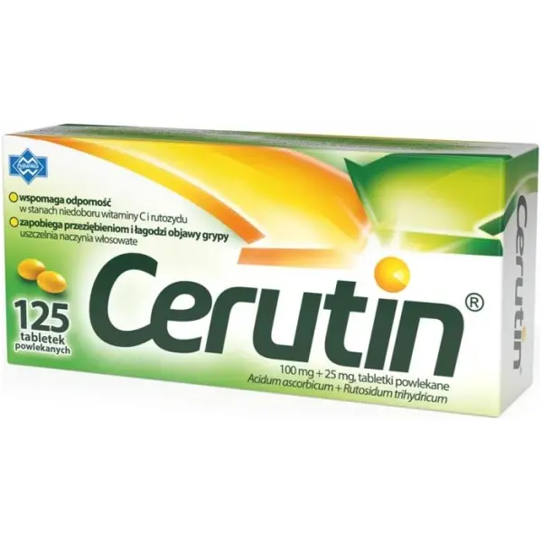 CERUTIN 100 mg+25 mg, 125 tabletek