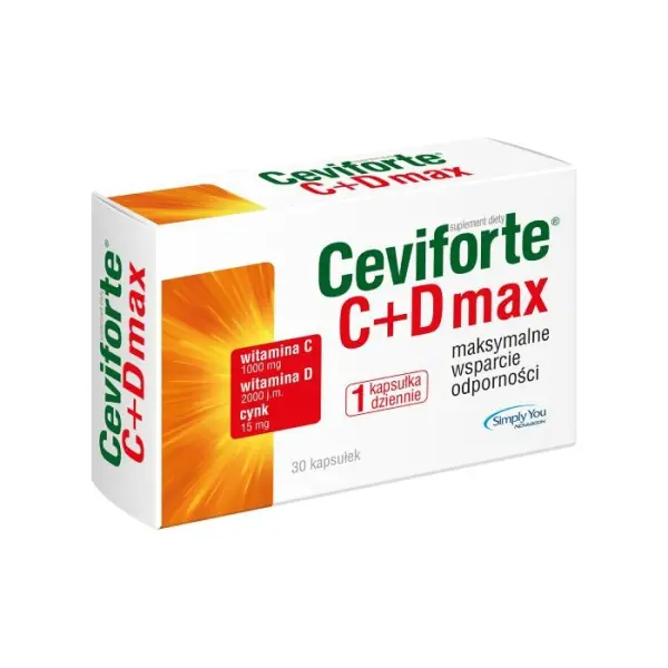 CEVIFORTE C+D Max, 30 kapsułek