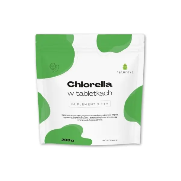 Chlorella w tabletkach naturove, 200 g