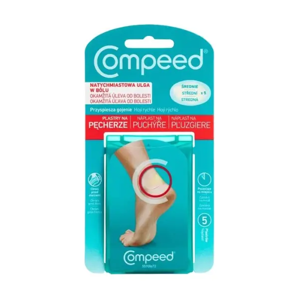 COMPEED plastry na pęcherze średnie, 5 sztuk