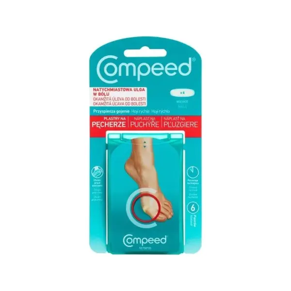 COMPEED plastry na pęcherze wąskie, 6 sztuk