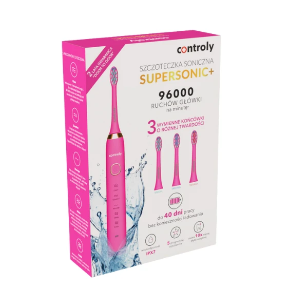 Controly Supersonic Plus Szczoteczka soniczna różowa