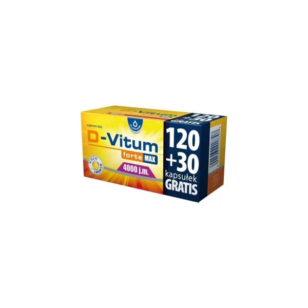D-Vitum forte Max witamina D 4000 j.m. 150 kapsułek