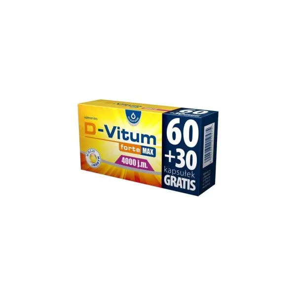 D-Vitum forte Max witamina D 4000 j.m. 90 kapsułek