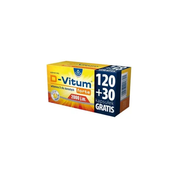D-Vitum forte witamina D 2000 j.m. 150 kapsułek