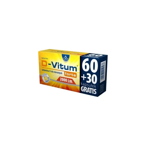D-Vitum Forte witamina D 2000 j.m. 90 kapsułek