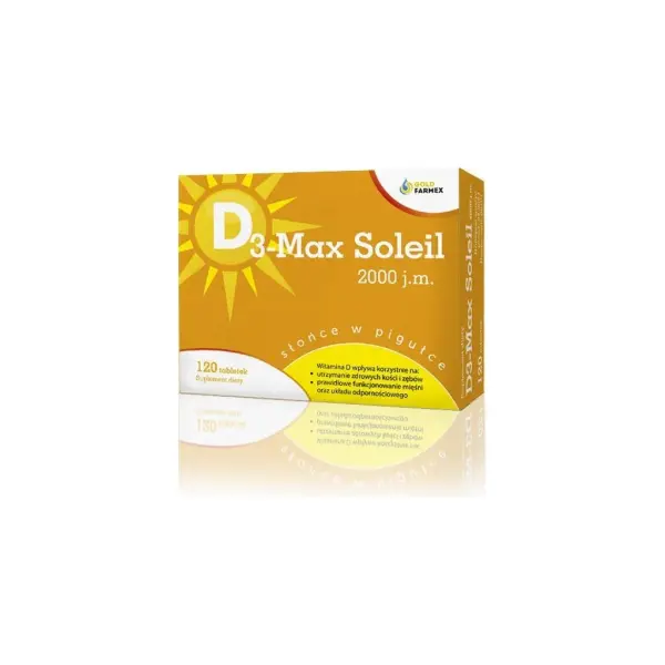 D3 Max Soleil 2000 j.m. 120 tabletki