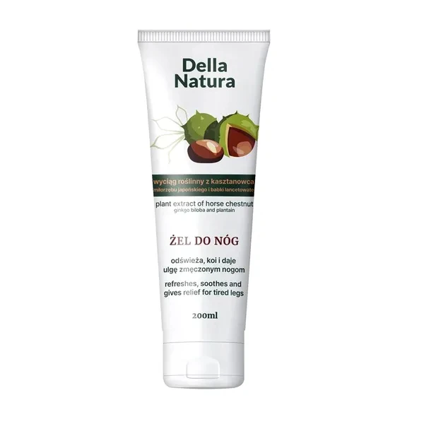Della Natura Żel do nóg aktywny wyciąg roślinny z kasztanowca, 200 ml