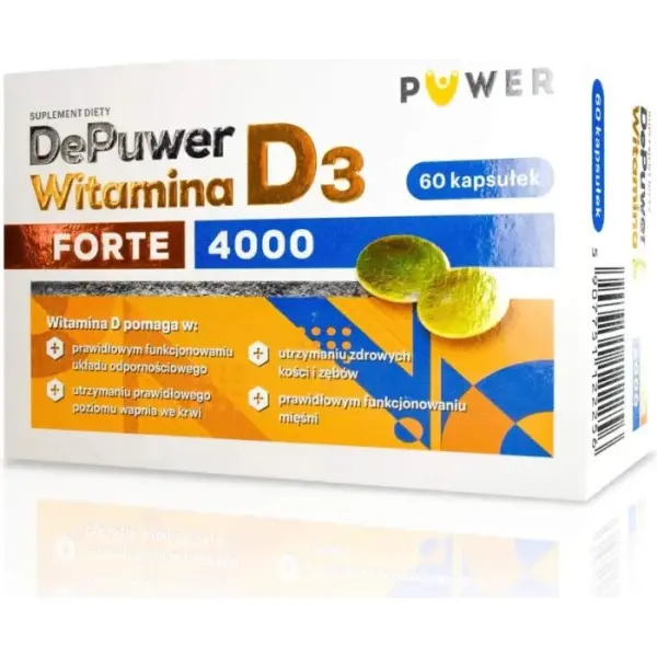 DePuwer Forte Witamina D3 4000 60 kapsułek