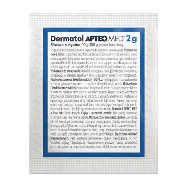 Dermatol APTEO MED puder leczniczy 100g/100g 2g