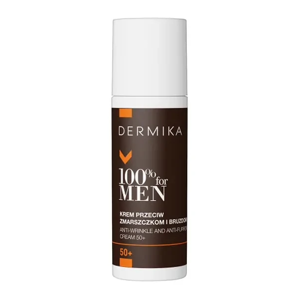 DERMIKA 100% For Men Krem przeciw zmarszczkom i bruzdom na dzień i na noc 50+, 50 ml