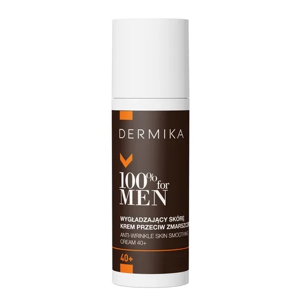 DERMIKA 100% For Men Krem przeciw zmarszczkom wygładzający skórę na dzień i na noc, 40+, 50 ml