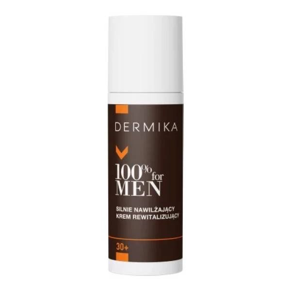 DERMIKA 100% For Men Krem silnie nawilżający i rewitalizujący na dzień i na noc 30+, 50 ml