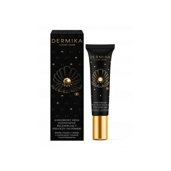 DERMIKA Luxury Caviar Kawiorowy krem intensywnie regenerujący pod oczy i na powieki, 15 ml