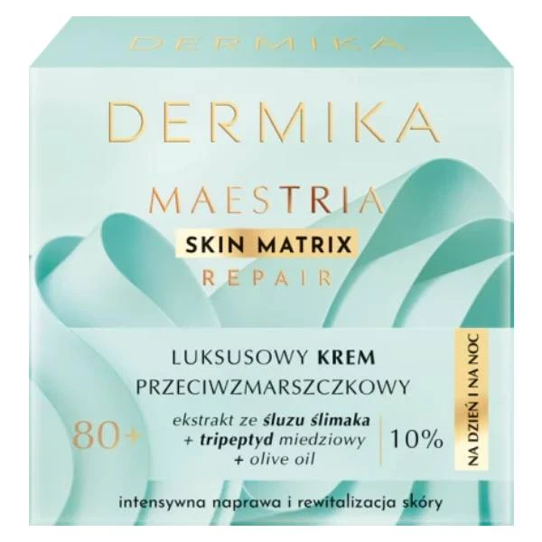 DERMIKA Maestria Skin Matrix Repair Luksusowy Krem przeciwzmarszczkowy 80+ na dzień i na noc, 50 ml