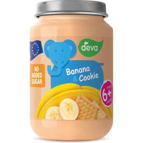 Deserek banan z ciasteczkami DEVA 200g