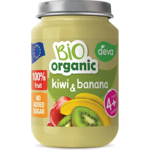 Deserek BIO organic DEVA kiwi z bananem 190 g