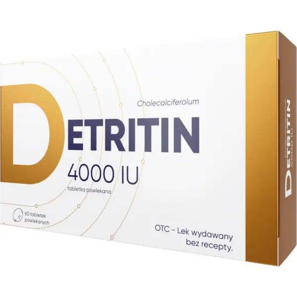 Detritin witamina D3 4000j.m. 60 tabletek