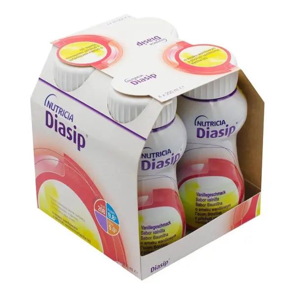 Diasip o smaku waniliowym 4 butelki po 200 ml