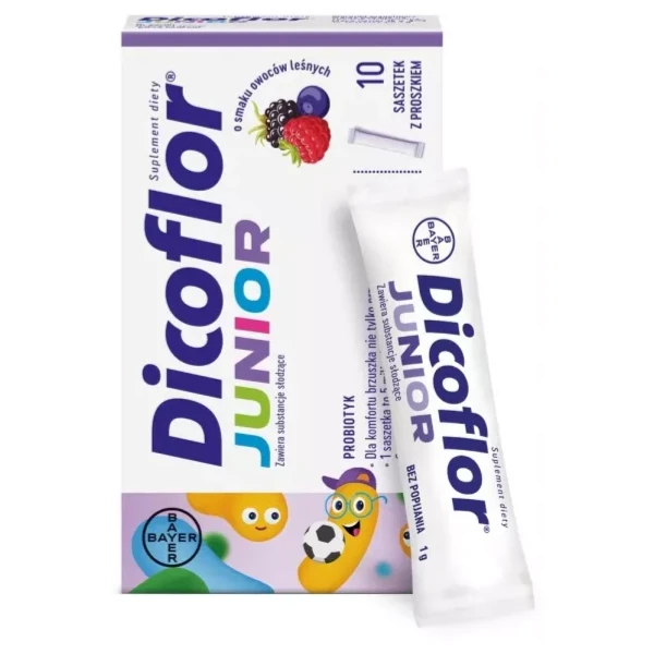 Dicoflor Junior smak owoce leśne, 10sasz.