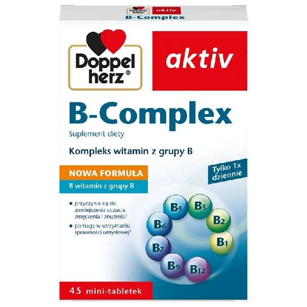 Doppelherz Aktiv B-Complex, 45 tabletek