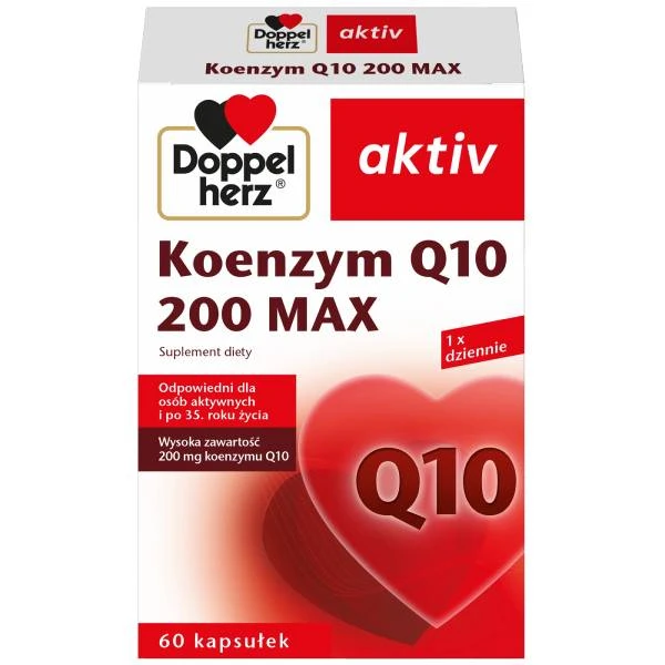 Doppelherz Aktiv Koenzym Q10 Q10 200 Max, 60 kapsułek