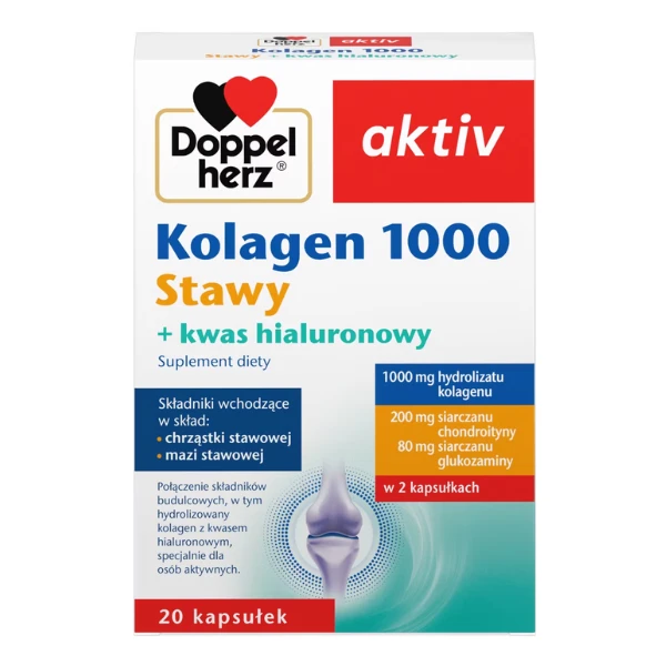 Doppelherz Aktiv Kolagen 1000 Stawy, 20 kaps.