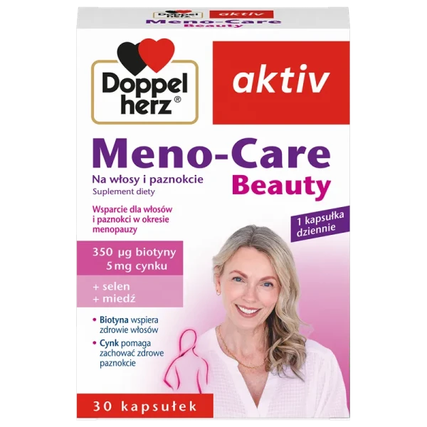 Doppelherz Aktiv Meno-Care Beauty Na Włosy I Paznokcie, 30 kapsułek