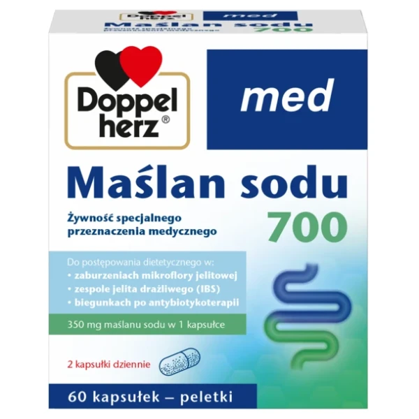 Doppelherz Med Maślan Sodu 700, 60 kapsułek