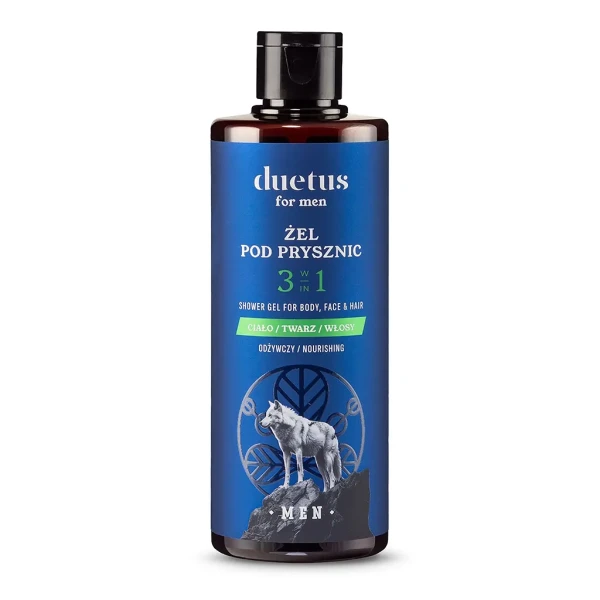 Duetus For Men Żel pod prysznic odżywczy 3w1, 300 ml