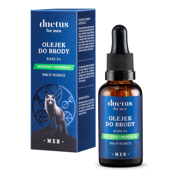 Duetus Olejek do brody for men odżywczy, 30 ml