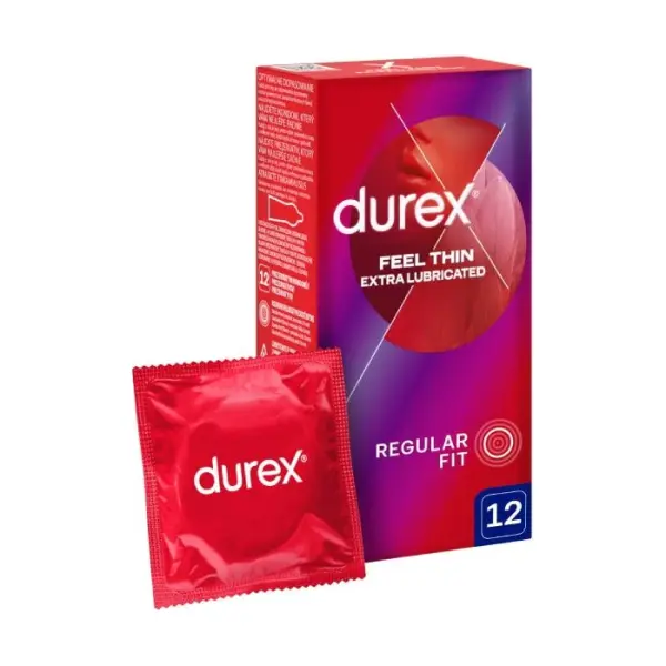Durex Feel Thin Extra Lubricated 12 szt.